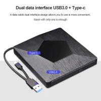 บลูเรย์ดีวีดีไดรฟ์ออปติคอลภายนอก USB3.0เครื่องเล่น CD-ROM ฟรีไดรฟ์ DVD Writer DVD DVD สำหรับ Windows Xp/ 7/8/10สำหรับ Macos