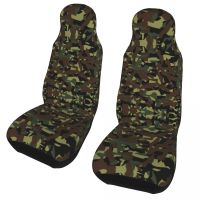 [HOT IUXKLKXLWSGH 551] Camo Camouflage Universal Car Seat Cover Four Seasons Travel Fashion Uniform Car Seat Mat Polyester Seat Protector