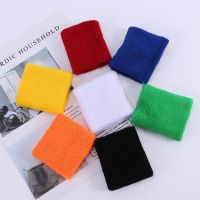 ∏ 2PCS Colorful Cotton Unisex Sport Sweatband Wristband Wrist Protector Running Badminton Basketball Brace Terry Cloth Sweat Band