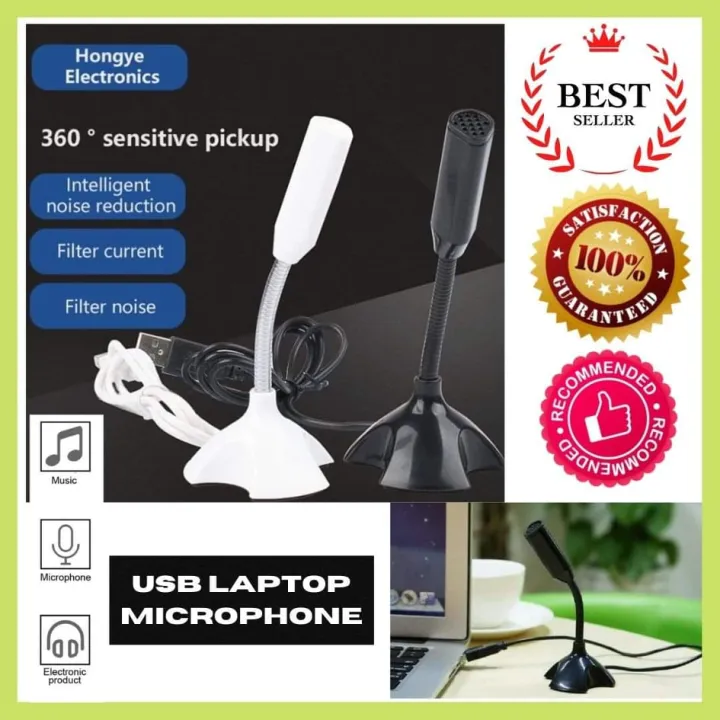 Adjustable USB Laptop Microphone Mini Studio Speech Microphone Stand