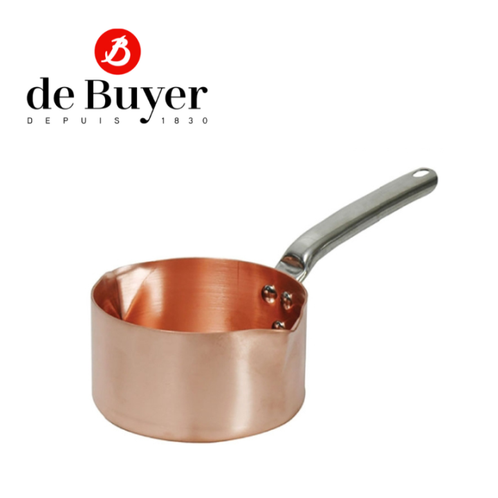 de-buyer-6572-20-sugar-saucepan-copper-2-spouts-กระทะทองแดง