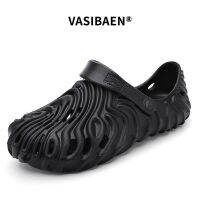 รองเท้าพักผ่อน VASIBAEN และรองเท้าแตะสำหรับผู้ชายที่มีโฟม Footbed และลื่นแต่เพียงผู้เดียว