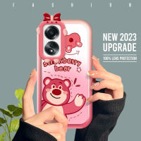 Case4you สำหรับ OPPO A58 4G A78 4G การ์ตูนน่ารักเคสโทรศัพท์มีลายหมี Lotso เลนส์โทรศัพท์มอนสเตอร์เคสนิ่มเคสโทรศัพท์มือถือกันกระแทกฝาครอบป้องกัน