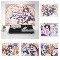 Nekopara Chocola Vanilla Tapestry Art Wall Hanging Sofa Table Bed Cover Home Decor Poster