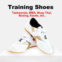 รองเท้าต่อยมวย Muay Thai Slip รองเท้ากีฬาพิเศษการฝึกเทควันโดผู้ใหญ่รองเท้า Oxford Heels ระบายอากาศได้สวมใส่สบาย MMA