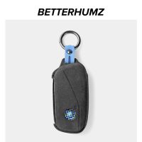 Alcantara Car Key Case Cover For BMW X7 Series 2023 G07 740 735Li XM IX Protective Shell Keychain Holder Car Accessories