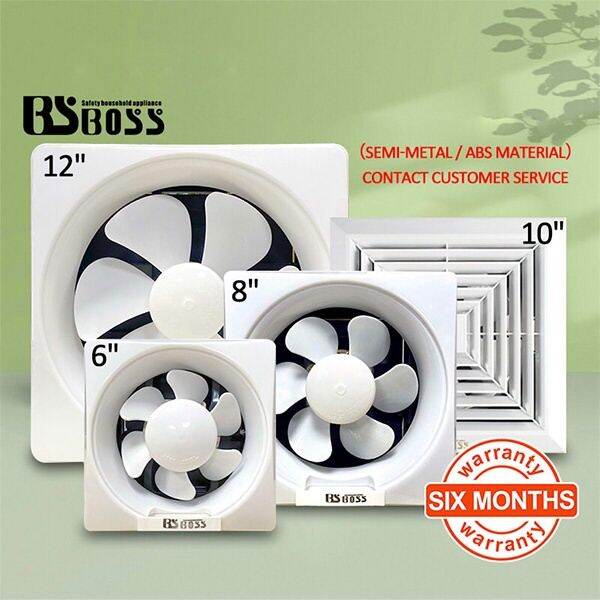BS boss 6.8.10.12 inch Exhaust Fan Kitchen Household WindowPowerful