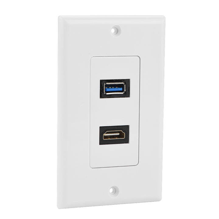 เต้ารับติดผนัง-hdmi-usb-ที่แข็งแกร่งคุณภาพสูงช่องเสียบ-hdmi-usb-ทนทานปลอดภัยสำหรับสายไฟวิศวกรรมบ้านเชื่อมต่อง่ายไม่มีการเชื่อม