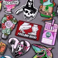 Sexy Embroidery Patch Iron On Patches For Clothing Thermoadhesive Patches On Clothes Hip Hop Punk Patch For Clothing Badges Haberdashery