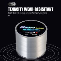 120M Fishing Line Carbon Fiber Coating Nylon String Cord Clear Fluorocarbon Strong Fishing Wire 0.2-0.6mm 3.25-21.5kg Fishing Lines