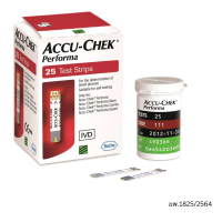 Accu-Chek แถบตรวจน้ำตาล Performa จำนวน 25 ชิ้น