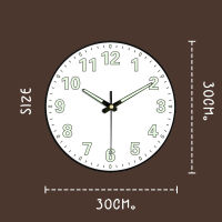 นาฬิกาแขวนผนัง 12นิ้ว wall clock นาฬิกา 3D เลขชัดเรียบง่ายทันสมัยทรงกลม เข็มเดินเรียบ เสียงเงียบ ประหยัดถ่าน นาฬิกาติดผนัง