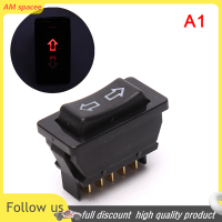 ? AM DPDT DC 12V 20A สวิตช์กระจกรถยนต์อเนกประสงค์5หมุดสีดำ