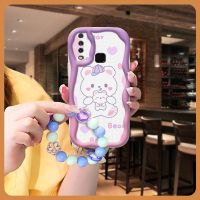 Pendants dustproof Phone Case For VIVO Y17/Y3/Y15/Y12/U3X/V1901A interest Wave border texture Soft luxurious Pendants