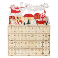 Christmas Advent Calendar Christmas Countdown Light Up Christmas Home Decoration with 24 Empty Drawers Party Favors for Adults Kids here