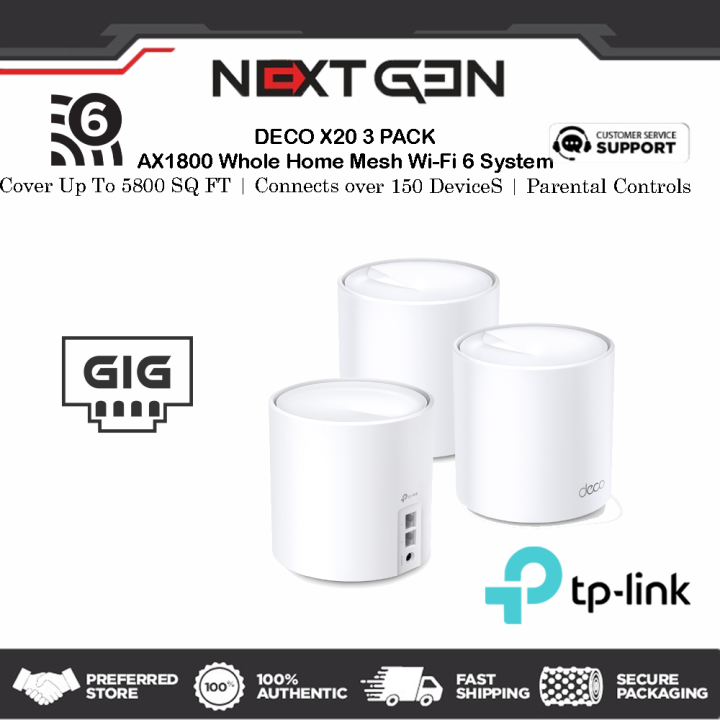 TP Link AX1800 Whole Home Mesh Wi-Fi 6 System