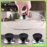 SFAJAI 12Pcs/Set สากลสากลสากล มือจับฝาหม้อกระทะ เหล็กไร้สนิม ป้องกันการลวก ฝาครอบมือจับลูกบิด เครื่องมือในครัว ถอดเปลี่ยนได้ อะไหล่ลูกบิดฝาปิด อุปกรณ์สำหรับห้องครัว