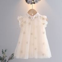 [COD] cheongsam dress 2023 new Chinese style girls baby Xia Guochao retro one-year-old