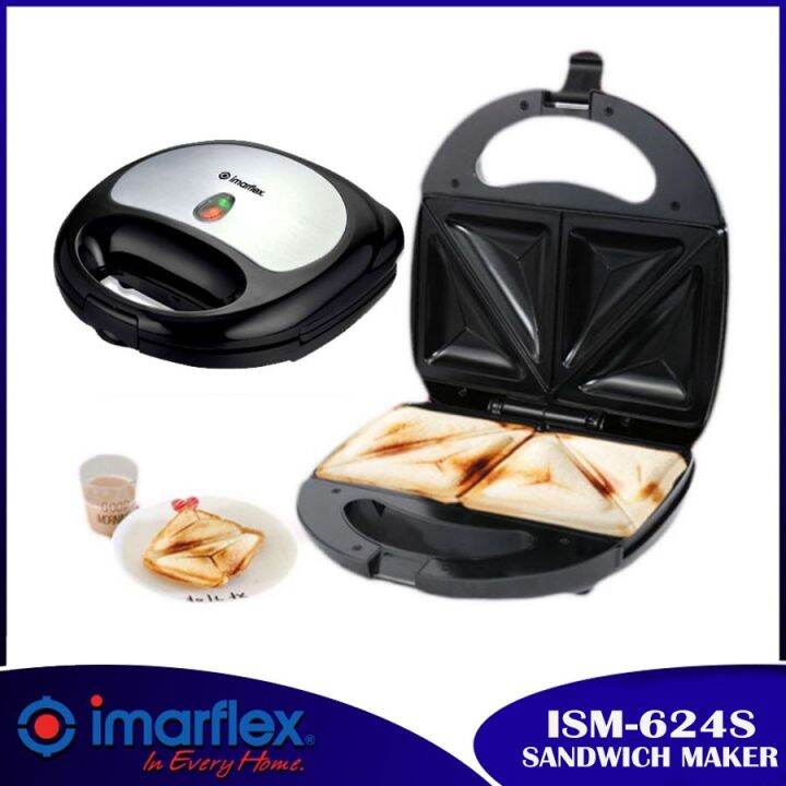 【factory outlet】 Imarflex ISM624S Quick Toast Sandwich Maker Lazada PH