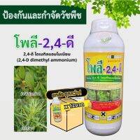 (ยกลัง12ขวด) โพลี 2-4-ดี (2,4-D DIMETHYL AMMONIUM) 1L สารกำจัดวัชพืชงอก หญ้าในนาข้าว ข้าวไม่อาน ผักปอดนา เทียนนา ผักบุ้ง กก หนวดปลาดุก แห้วหมู 2-4ดี