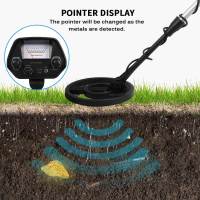 Metal Detector Treasure Gold Digger Sensitive Search Underground Metal Deep Sensitive Search Adjustable Metal Detectors For Gold Hunter Finder Tracker Pinpointing Underground Circuit Wire iron Metal Gold Detector