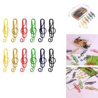 50pcs/box Colorful Music Note Shaped Paper Clips Decorative Colorful Decor For Office Stationery Paper Clip