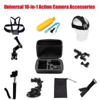 TECHGADGET ชุดอุปกรณ์ 10 in 1  สำหรับ Action Camera Gopro SJCAM Xiaomi Yi Sony Accessories kit ครบชุด