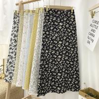 ❒ Skirt labuh long skirt floral muslimah korean chiffon skirt maxi skirt a line high waist skirt kembang labuh skirt woman