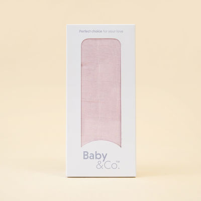 Baby &amp; Co. (New Collection) Swaddle Cloth ผ้าห่อตัวมัสลินคอตตอน บรรจุ 1 ชิ้น ชุดที่2