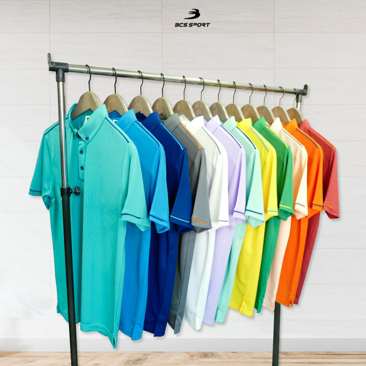 bcs-sport-เสื้อคอโปโลแขนสั้น-active-polo-สีเขียว-มีไซส์-ss-8l-รหัส-p005-เนื้อผ้า-coolism