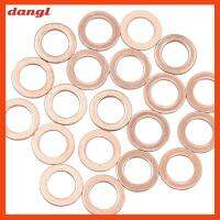 DANGL 50PCS M12 x 18mm x 1.5mm เครื่องซักผ้าแบบแบน ทองแดงทองแดง ธรรมดาธรรมดา แหวนปิดผนึกทองแดง ทนทานต่อการใช้งาน เล็กๆน้อยๆ ปะเก็นปิดผนึกเมตริก อุตสาหกรรมหนักอุตสาหกรรม