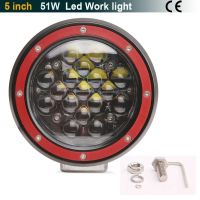 ทางวิบาก Led ไฟสปอต5.5จุดตัดหมอกกันชนหลังคาขับรถสำหรับ Moto Suv เรือ4x 4หลอดไฟรถจี๊ป51W ทำงาน