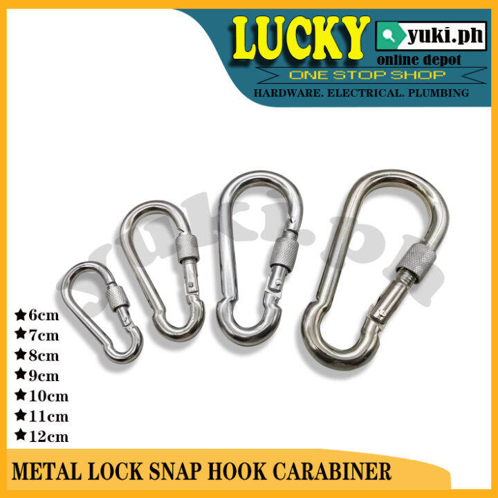 SNAP HOOK CARABINER HEAVY DUTY METAL LOCK SOLD PER PIECE Lazada PH
