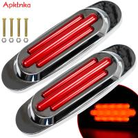 2X Universal LED Side Marker Light 24V Outline Indicator Truck Trailer Tail ke Position Lamp Waterproof Car Bus Rear Driving