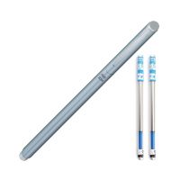 OHTO Pen Fine Slim Series Ceramic Rollerball Technology Pen(Silver)+ไส้ปากกาหมึกน้ำ C-305(0.5)(Blue) 2 ชิ้น