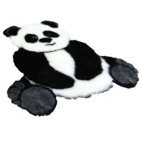 panda printed Rug lovely child carpet Cowhide faux skin leather NonSlip Antiskid Mat 94x100CM Animal print Carpet