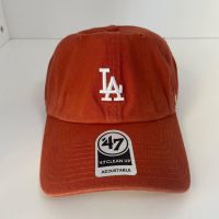 ✿ 47brand MLB Soft Orange Los Angeles Dodgers Cap