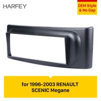 Harfey 1996 1997-2003 Megane เทอร์โบชาร์จเจอร์ Renault Scenic ในแผงหน้าปัดอะแดปเตอร์ติดตั้งสเตอริโออัตโนมัติกรอบ Dvd แผงหน้าปัด1เครื่องเสียงสเตอริโอ Din รถยนต์