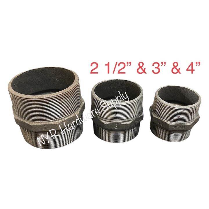 Steam Nipple 2 12” And 3” And 4” Bspt Malleable Iron Steam Pipe Fitting Black Pipe Fitting Lazada 4510