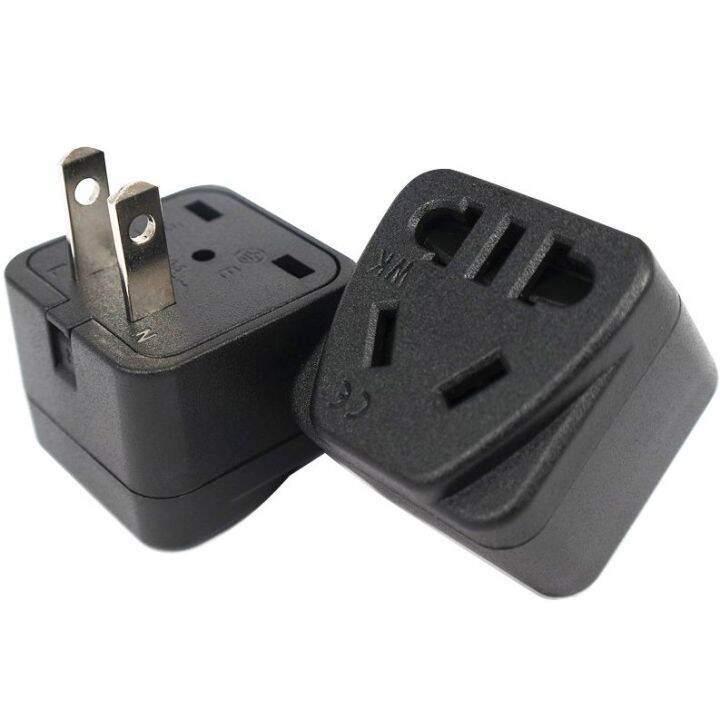 America Travel Plug Adapter Converter Universal to US Plug 2Round Pins Power Adapter 250V 10A