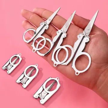 Folding Scissors Pocket Travel Small Crafts Sharp Blade Emergency Mini  Foldable Travel Embroidery Scissor Thread Tailor Scissors