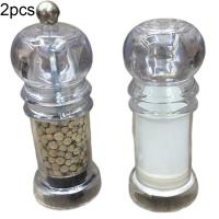 Manual Kitchen Tool Mill Grinder 2Pcs Salt Spice Pepper Condiment Bottle Seasoning Cruet Spice Jar Container Home