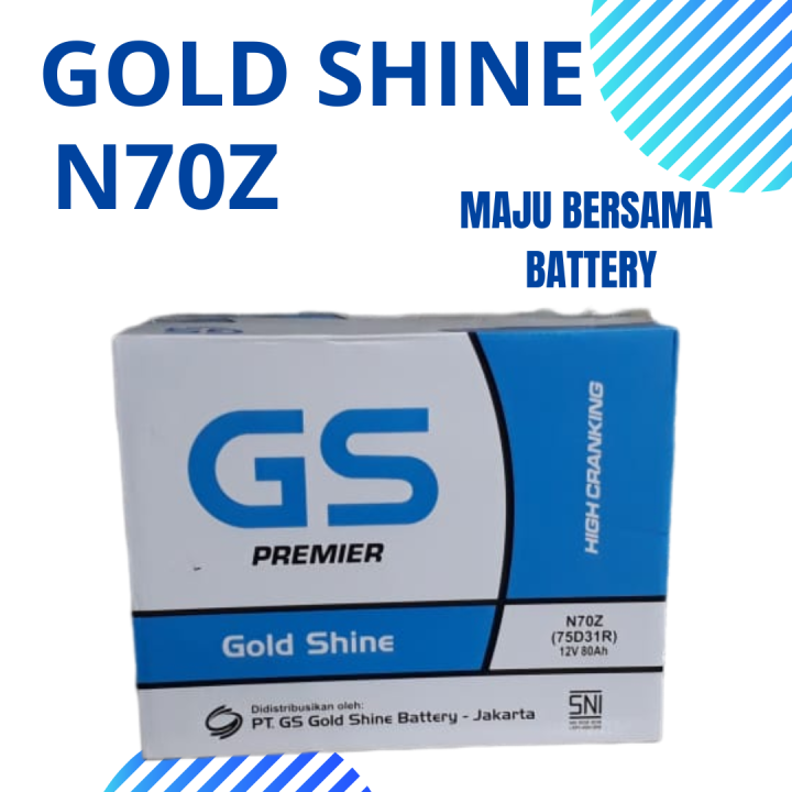 GS N70Z (75D31R) Aki Isuzu Elf 95 PS (NHR55E) Aki Basah 12v 80Ah