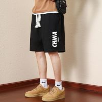 【Ready】? Shorts Mens Summer Casual 2023 New Trendy Brand American Sports Pants Loose Students Basketball Five-point Pants Middle Pants