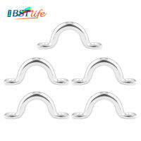 5PCS SS 316 Bimini เรือ Top PAD สายรัดตา Tie ลง Kayak Deck Loops Tie Down Anchor Point Footman S Loo Marine ฮาร์ดแวร์