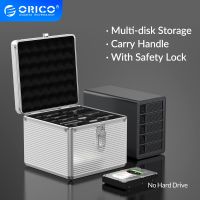 ✼✔☽ ORICO 5/10/15 Bay 3.5 39; 39; Hard Drive Aluminum HDD Protector Box with Locking Protection for 2.5 3.5 M.2 Hard Drive Storage Box