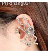 1PC Europea And American Pop Punk Style 2 Colors Nightclub Show Octopus Ear Clip Ear Clasp Accessories Wholesale