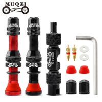 【CW】✽✚✕  MUQZI 2PCS Schrader 60mm Tubeless Tire A/V Nipple MTB Road Rim Accessories