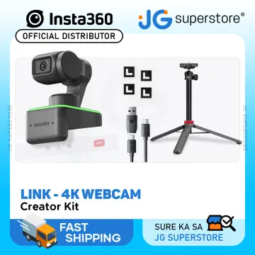 Insta360 Link - PTZ 4K Webcam with 1/2 Sensor, AI Tracking, Gesture  Control, HDR, Noise-Canceling Microphones, Specialized Modes, Webcam for  Laptop