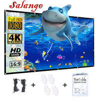 【SALE】 riawhagare1973 Salange หน้าจอโปรเจคเตอร์แบบพกพา HD พับเก็บได้สำหรับโฮมเธียเตอร์กลางแจ้งในร่มหน้าจอฉายสองด้านโพลีเอสเตอร์